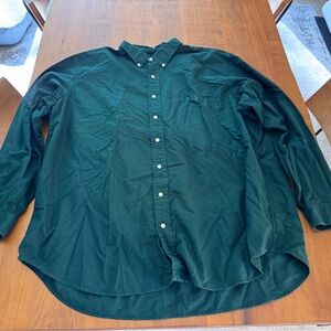 Ralph Lauren Men's Green Button-Down Shirt